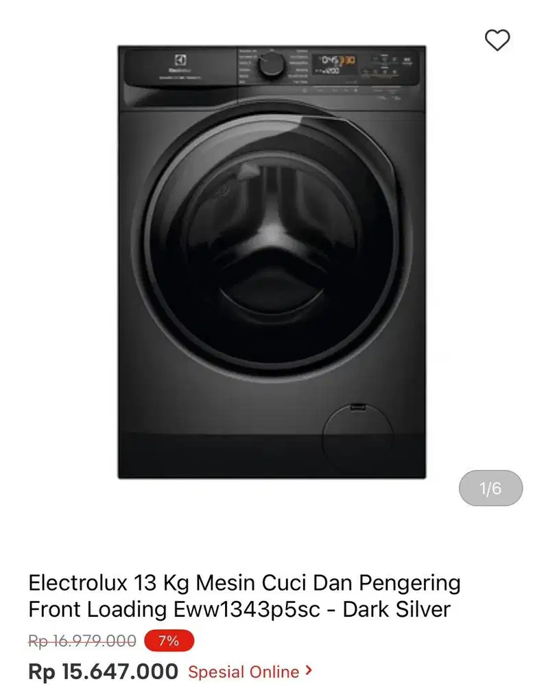 WM FRONT LOAD ELECTROLUX 13kg