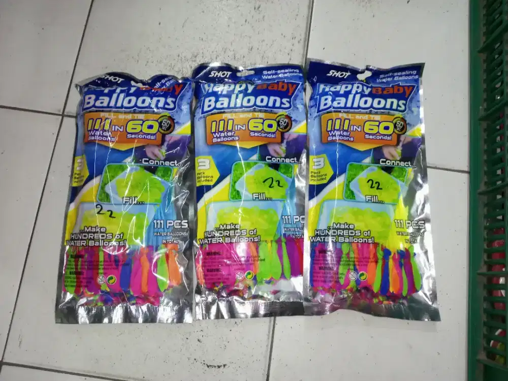 mainan anak waterball isi 3 balon air