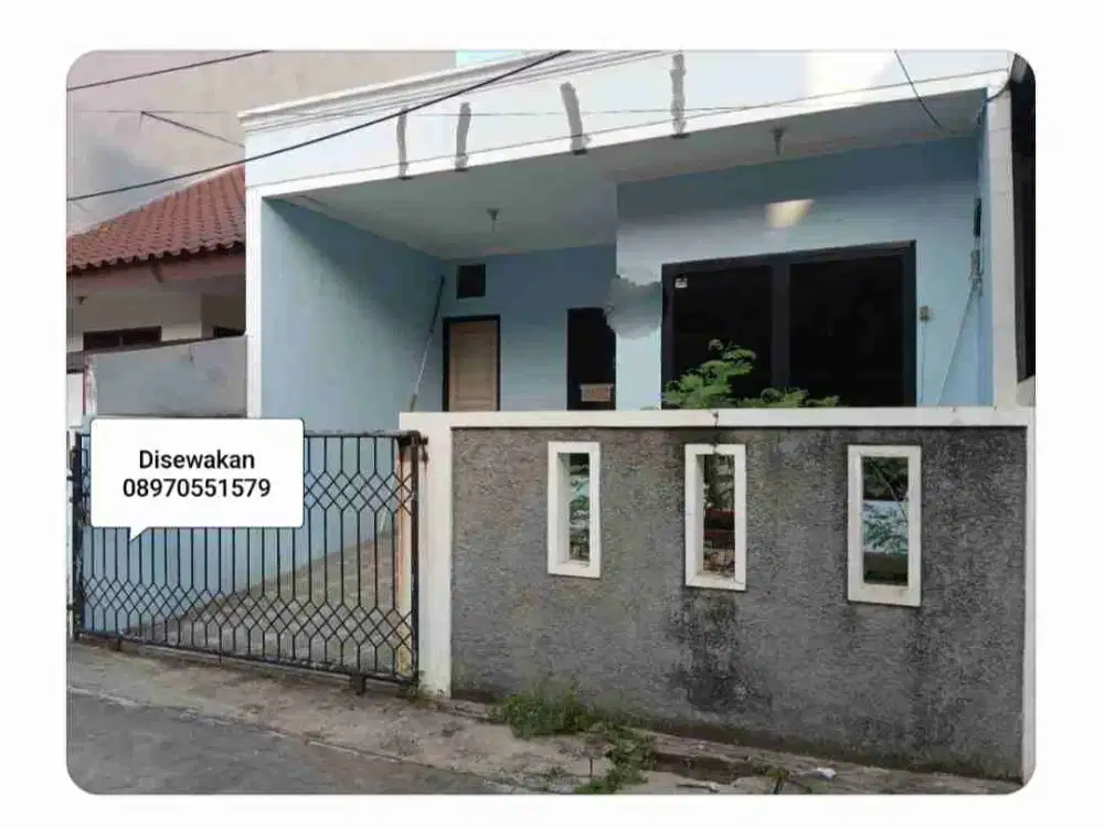 Disewakan rumah minimalis lebar 6 uda tinggi dari jalan di kelapa gading jakut
