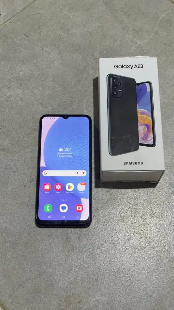 Samsung A23 Black 5G 6/128GB SEIN Lengkap