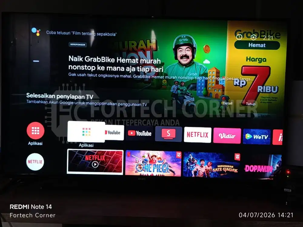 STB Android TV Box - HG680FJ - Lengkap - Siap Pakai
