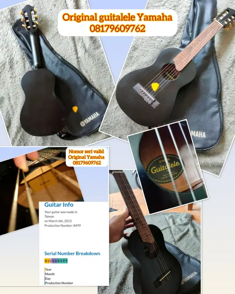 Original gitar Yamaha guitalele GL1 gitar kecil senar 6 siap pakai