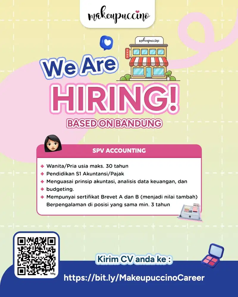 LOWONGAN KERJA SUPERVISOR GENERAL AFFAIRS, ACCOUNTING DAN STORE