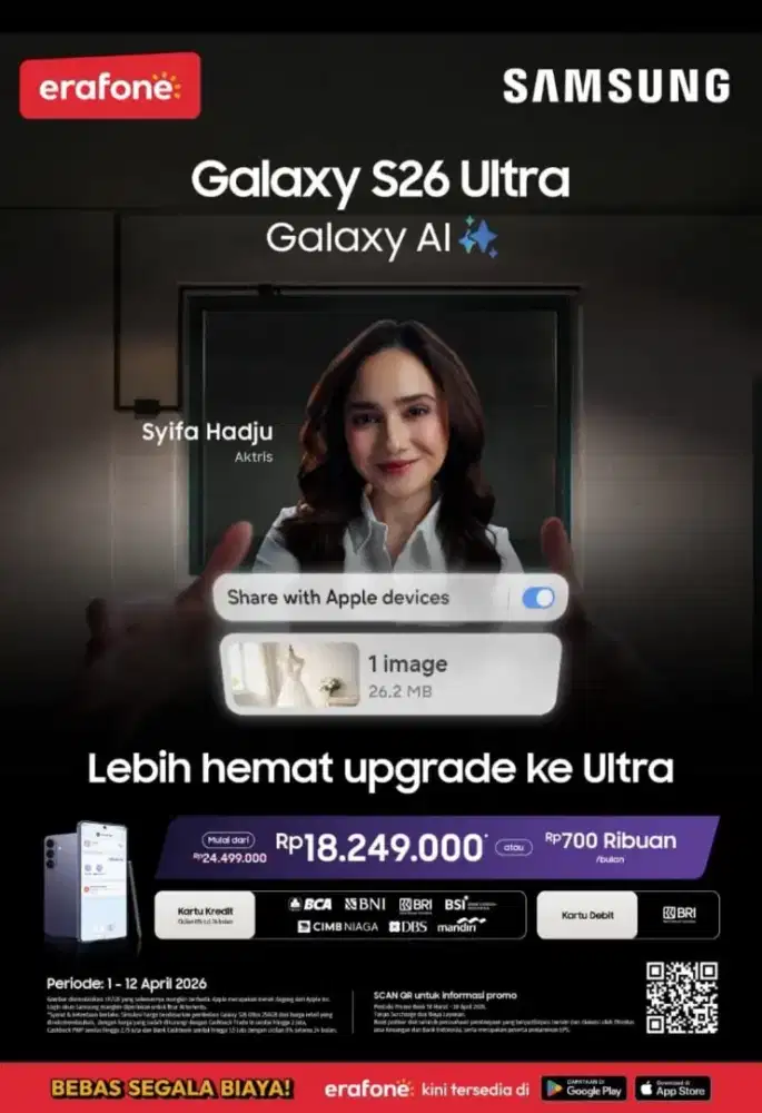 LEBIH HEMAT UPGRADE ULTRA CICILAN 700RBAN AJA SAMSUNG GALAXY S26ULTRA