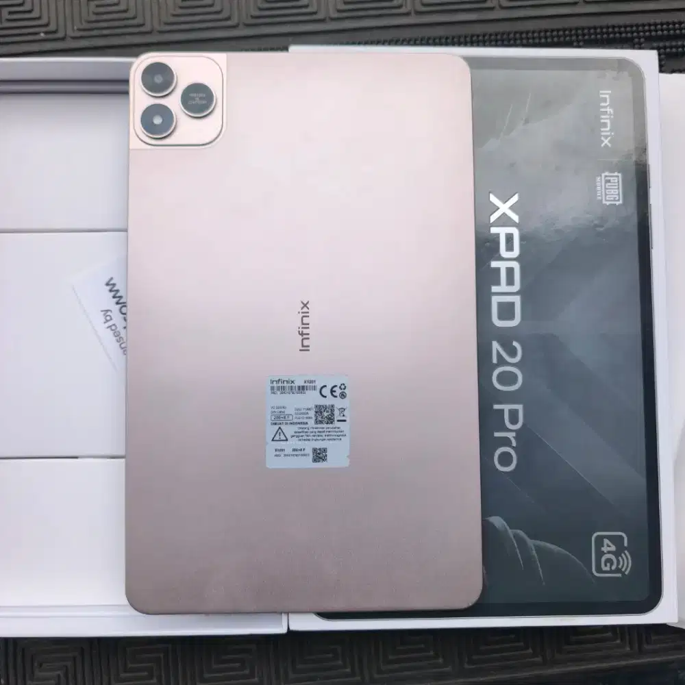 Infinix xpad 20 pro 4G ram 8/256GB lengkap mulus normal