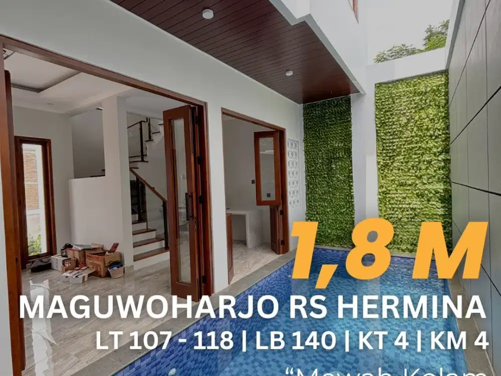 Rumah Dalam Cluster Maguwoharjo Selatan RS Hermina Kolam Renang