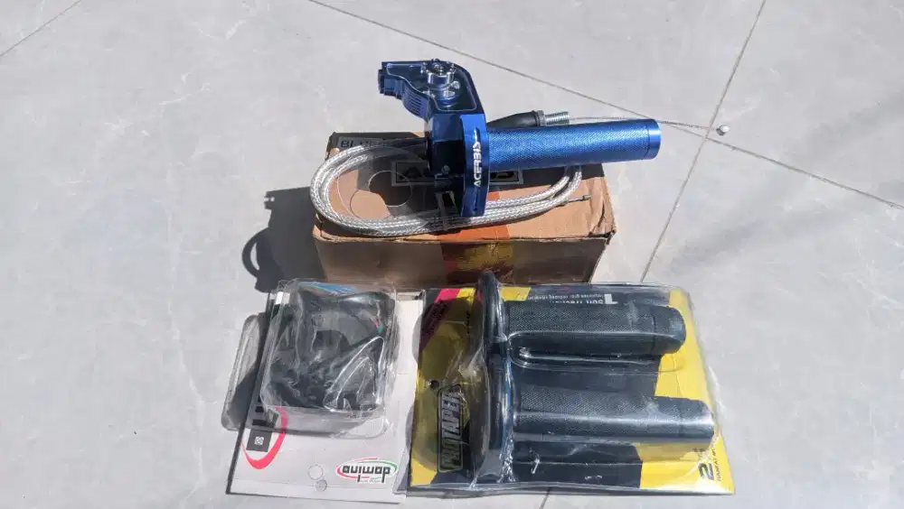 Paket gas spontan+saklar kanan+handgrip protaper