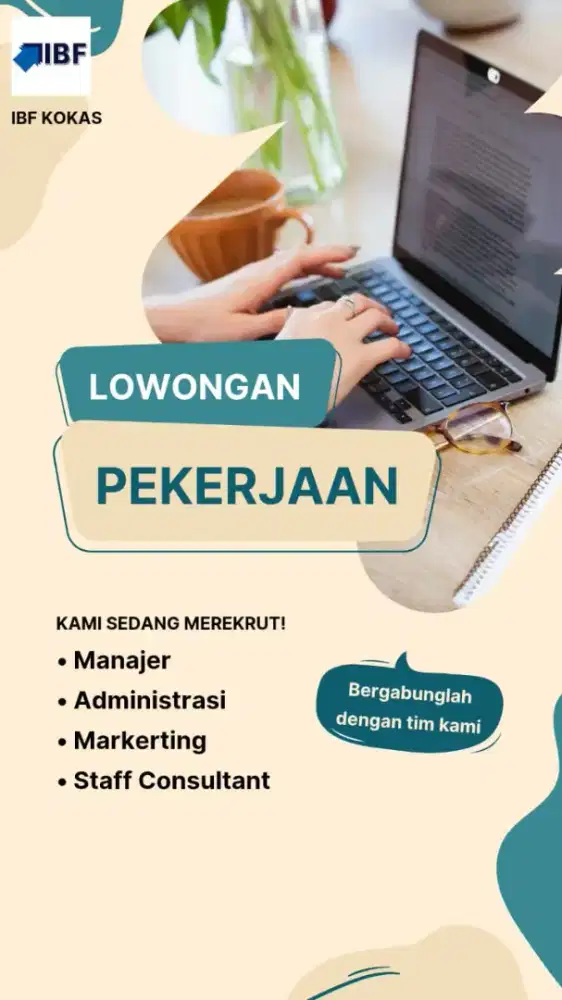 Dibutuhkan 5 orang untuk kantor cabang baru