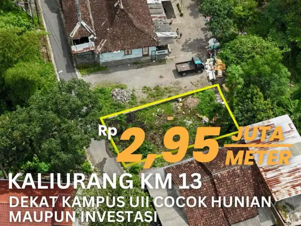Jual Tanah Dekat UII Jalan Kaliurang Km 13,5