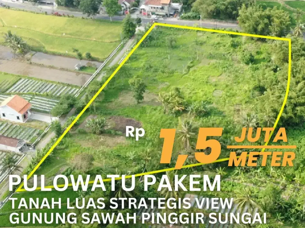 Jual Tanah Pakem Pekarangan Ukuran Besar Jalan Palagan Km 15