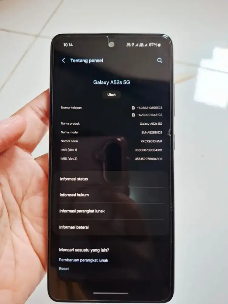 Samsung A52s 5g fullset original