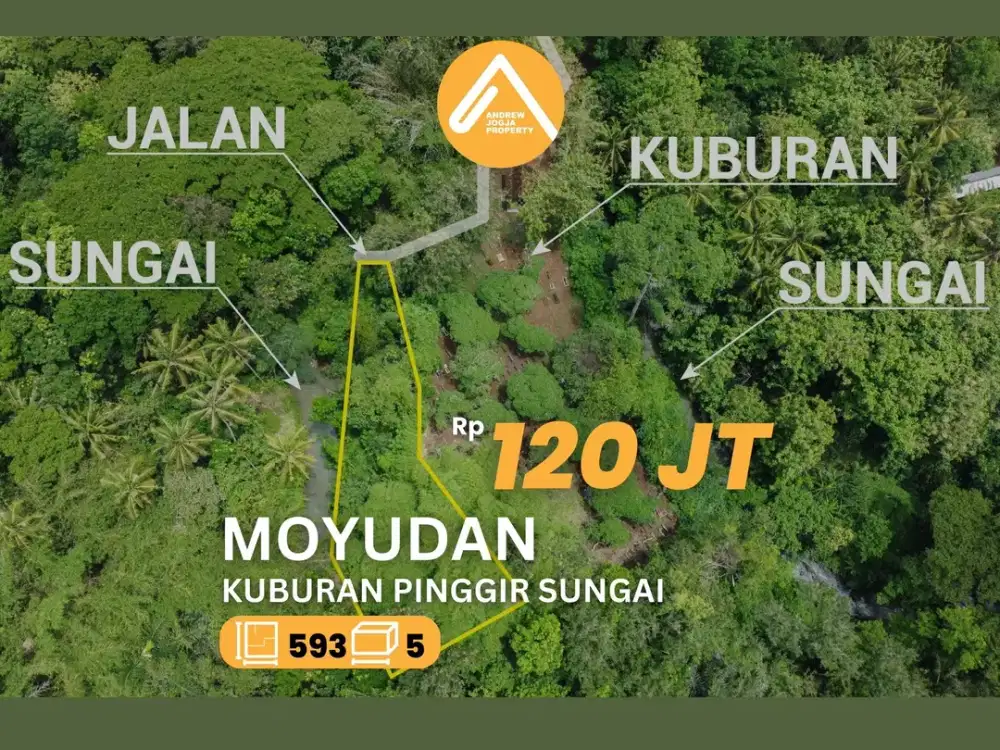 Tanah Untuk Kuburan Pinggir Sungai Moyudan