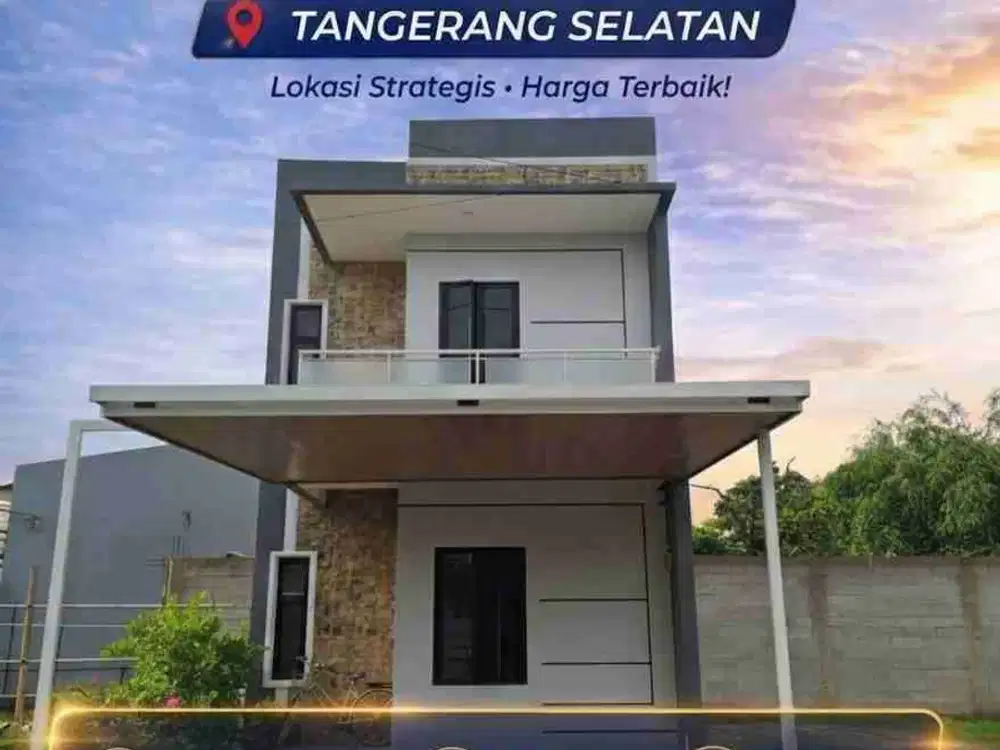 Rumah 2 lantai Anti Masuk Gang di Serpong Tangerang Selatan