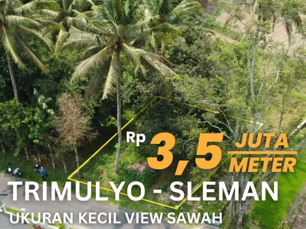 Jual Tanah Pekarangan Trimulyo Sleman 1 Menit Jalan Raya Turi