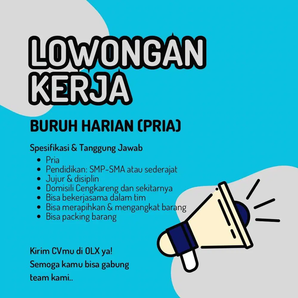 loker buruh harian (pria)