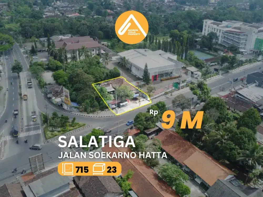 Jual Tanah Salatiga Pinggir Jalan Soekarno Hatta Paling Strategis