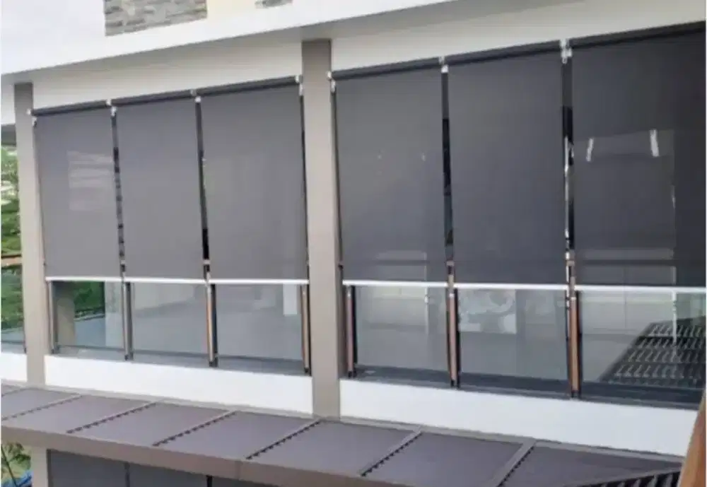 Roller blind outdoor