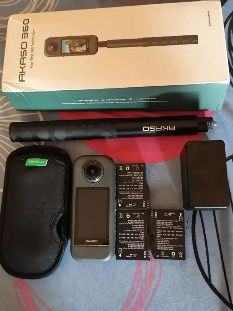 AKASO 360 ACTION CAMERA 5.7K VIDEO| 7.2MP Photos| Second Seperti Baru