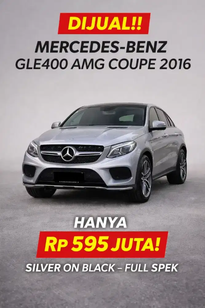 Dijual Mercedes Benz GLE 400 Coupe 2016