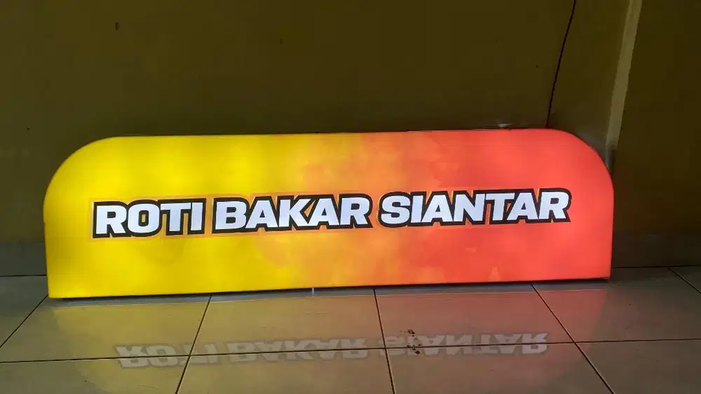 Neon box akrilik 1 sisi