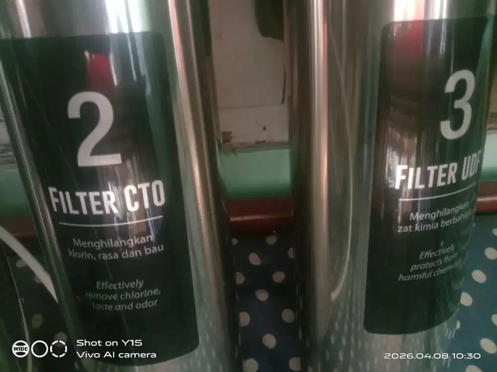 Jual murah filter air mrek FLUID bekas kafe Kofi.