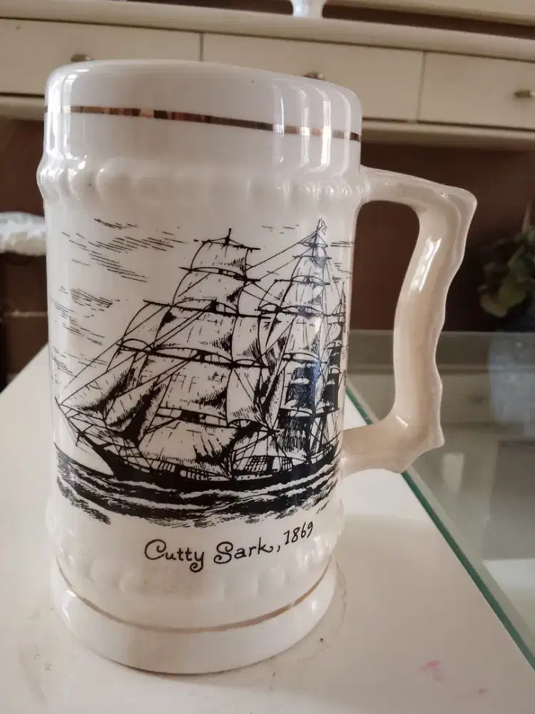 Gelas vintage mug porcelin