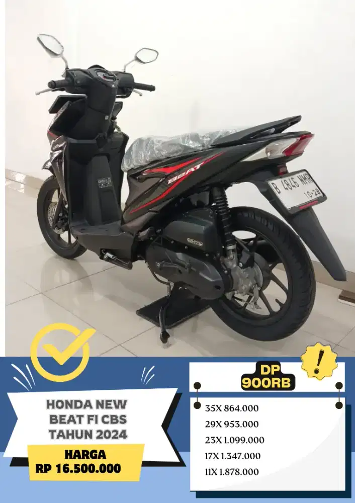 Honda New Beat FI CBS Tahun 2024 Siap Pakai