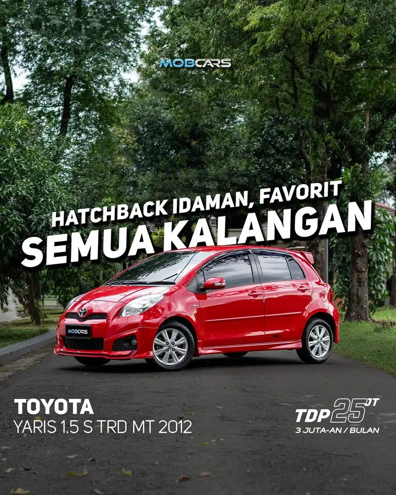 TOYOTA YARIS 1.5 S TRD MT 2012 MANUAL MERAH