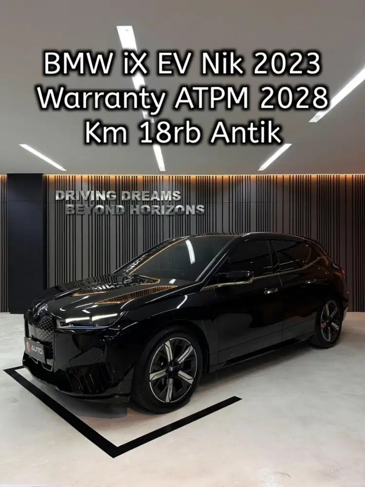 BMW iX EV xDrive40 AT 2024 Hitam Nik 2023 Km18rb