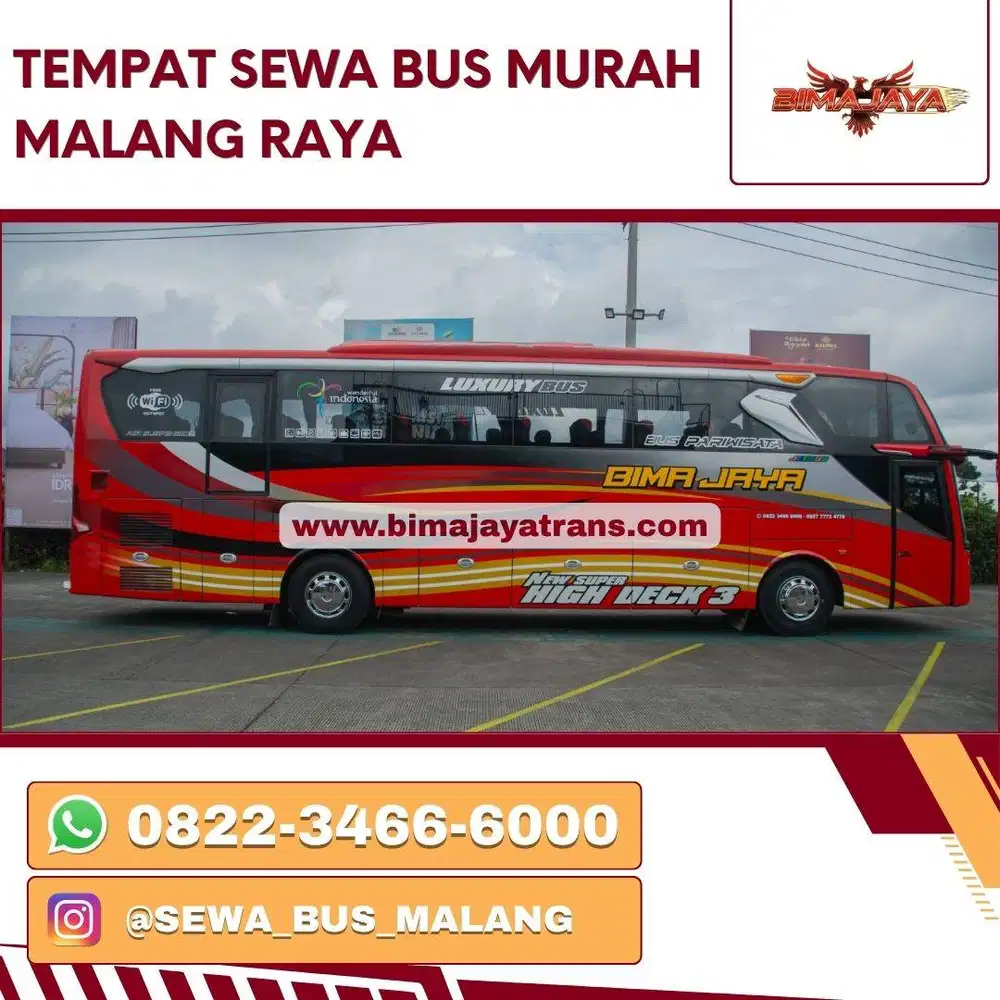TEMPAT SEWA BUS MURAH MALANG RAYA