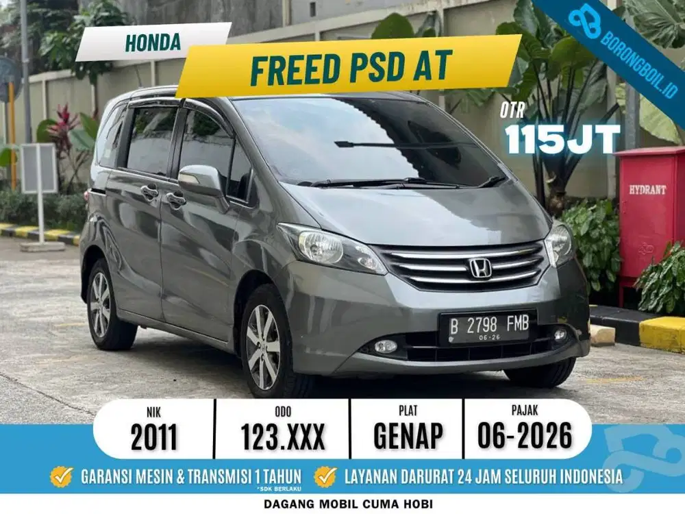 TERMURAH Honda Freed PSD 2011 AT Abu metalik
