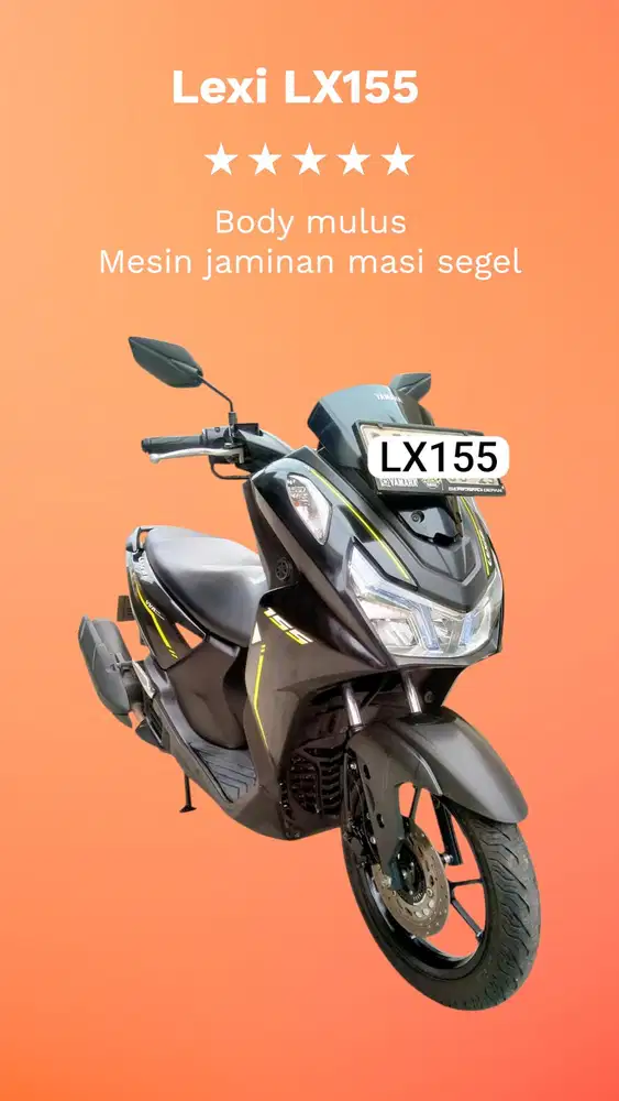 Dp 800rb promo Yamaha Lexi LX 155 (KTP daerah bs kredit) lexy lx155