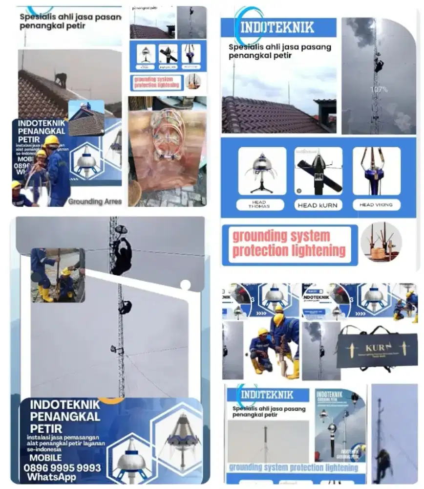 Spesialis ahli jasa pasang penangkal petir petir