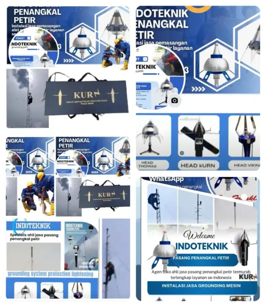 Spesialis ahli jasa pasang penangkal petir petir