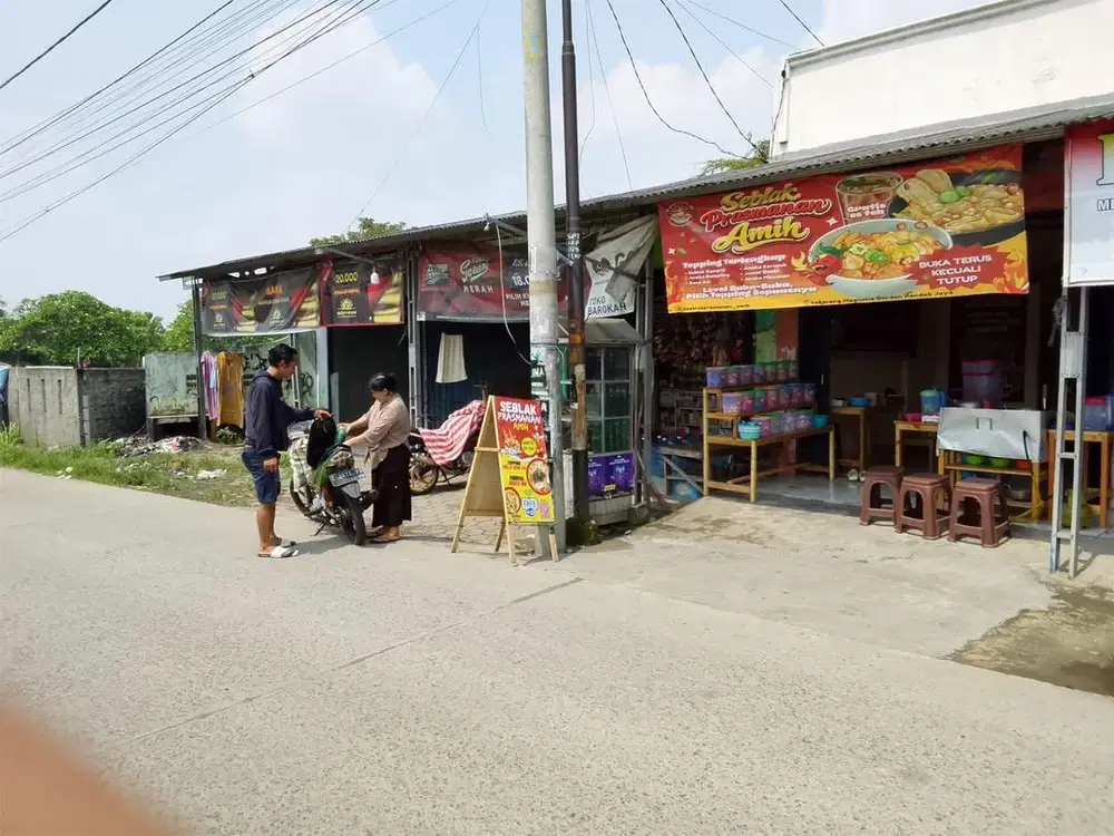 Dijual ruko dan kontrakan, tanah pinggir jalan