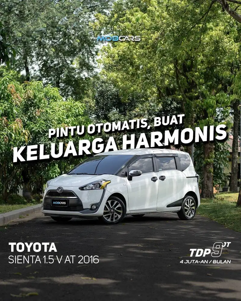 TOYOTA SIENTA 1.5 V AT 2016 MATIC PUTIH