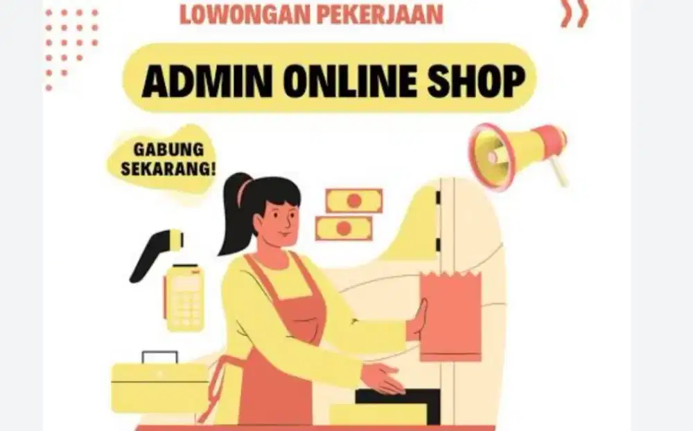 LOWONGAN KERJA ADMIN ONLINE SHOP & LIVE STREAMING