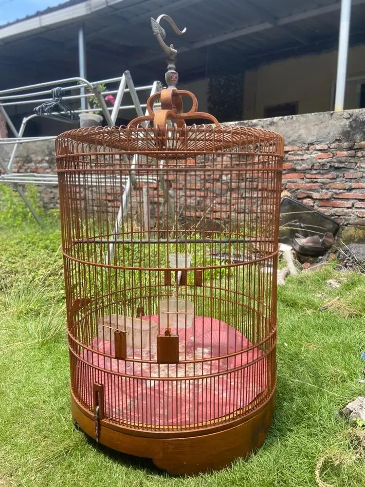 Sangkar burung besar Full kayu jati