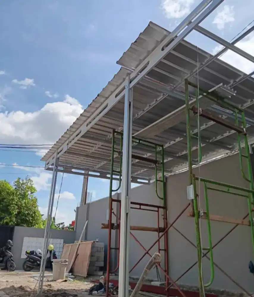 Kanopi baja ringan terpasang bahan + tukang