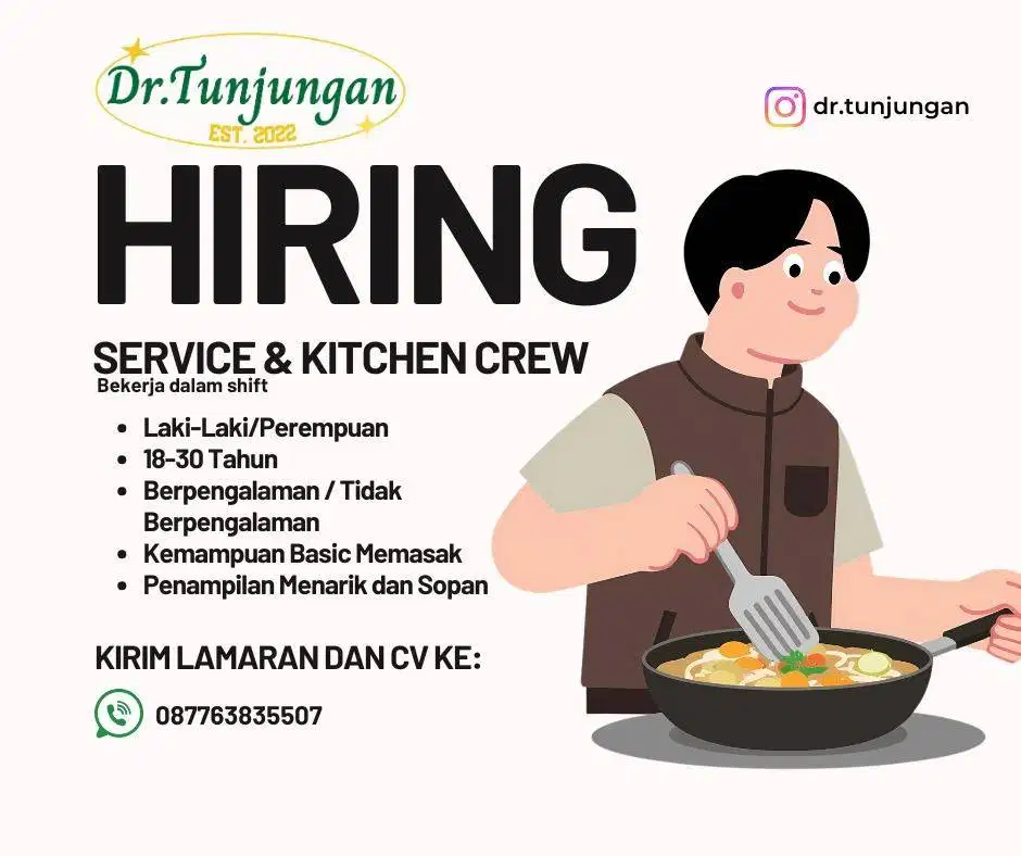 Lowongan Kerja kitchen crew