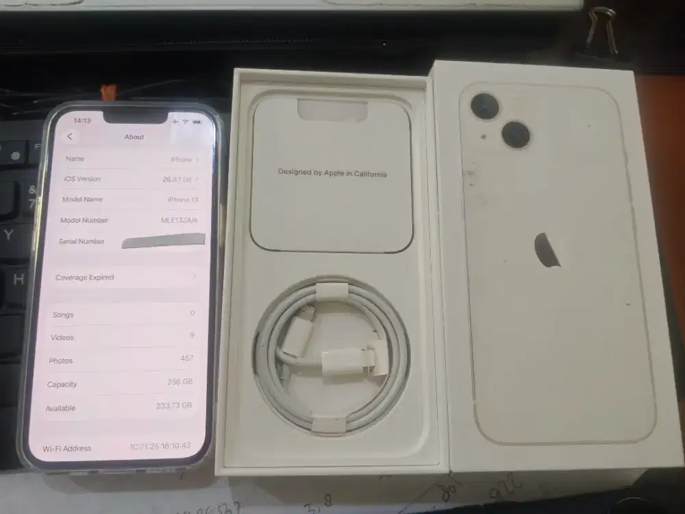 iphone 13 256 putih bc