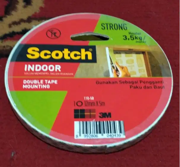Scotch Double Tape Mounting 3M Menahan 3,5 Kg / meter