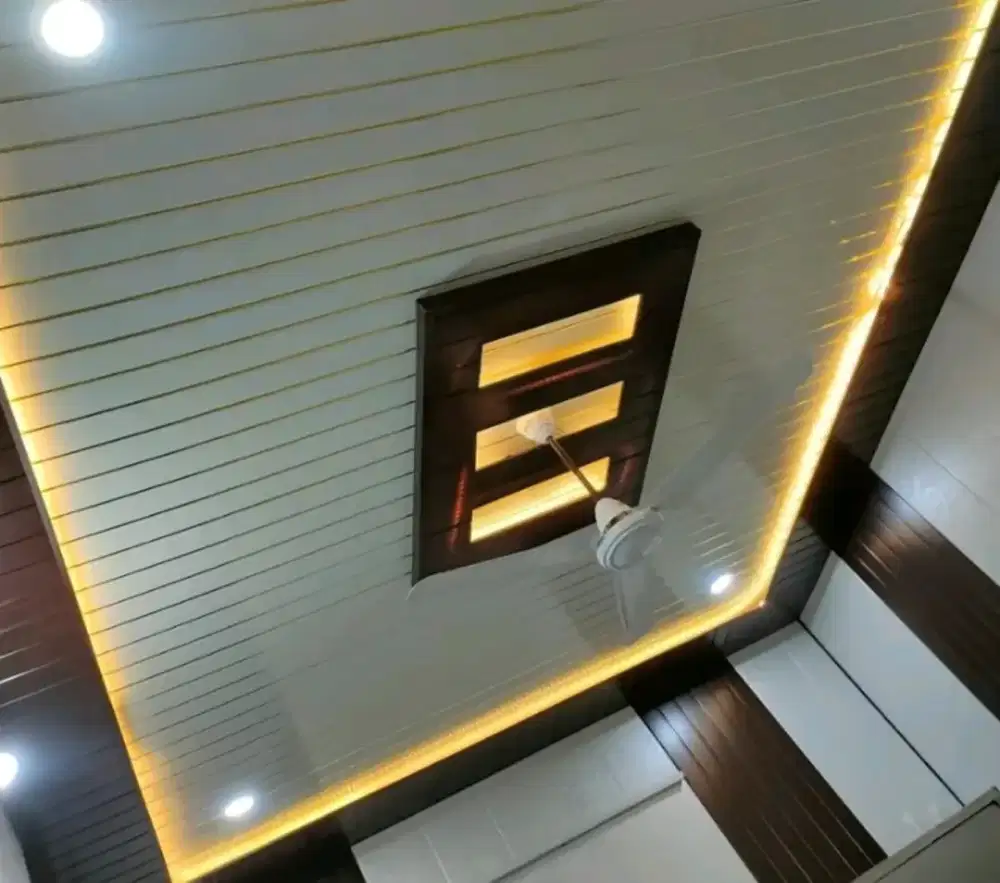 Plafon pvc terpasang rapi kuat dan cepat