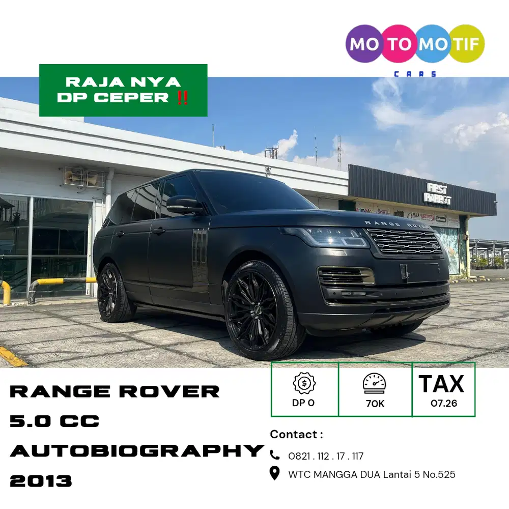 ( CASH BACK 100 JT )  RANGE ROVER VOQUE 5.0 AUTOBIOGRAPHY 2013