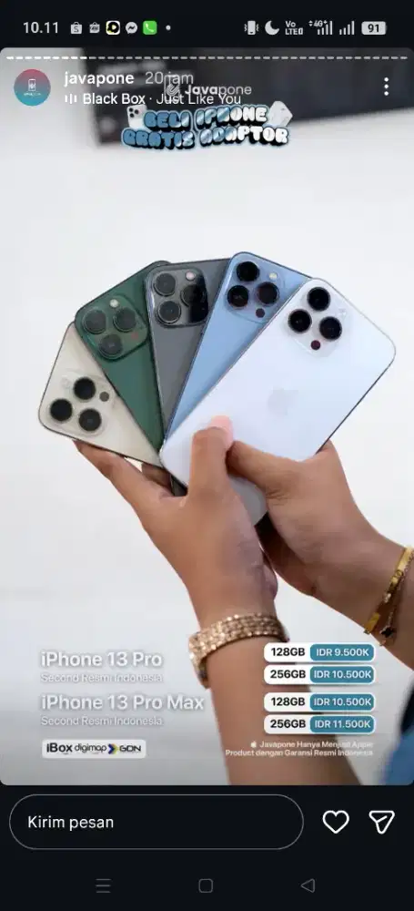 iPhone 13 pro second iBox