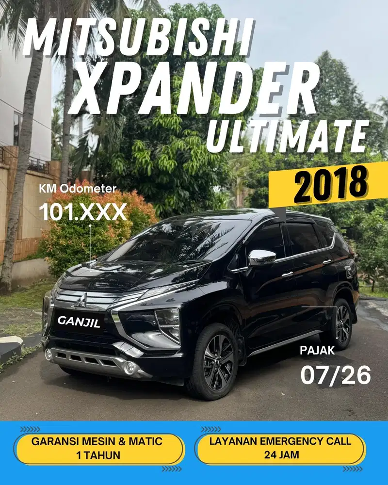 MITSUBISHI XPANDER ULTIMATE 2018 AT MATIC / GANJIL