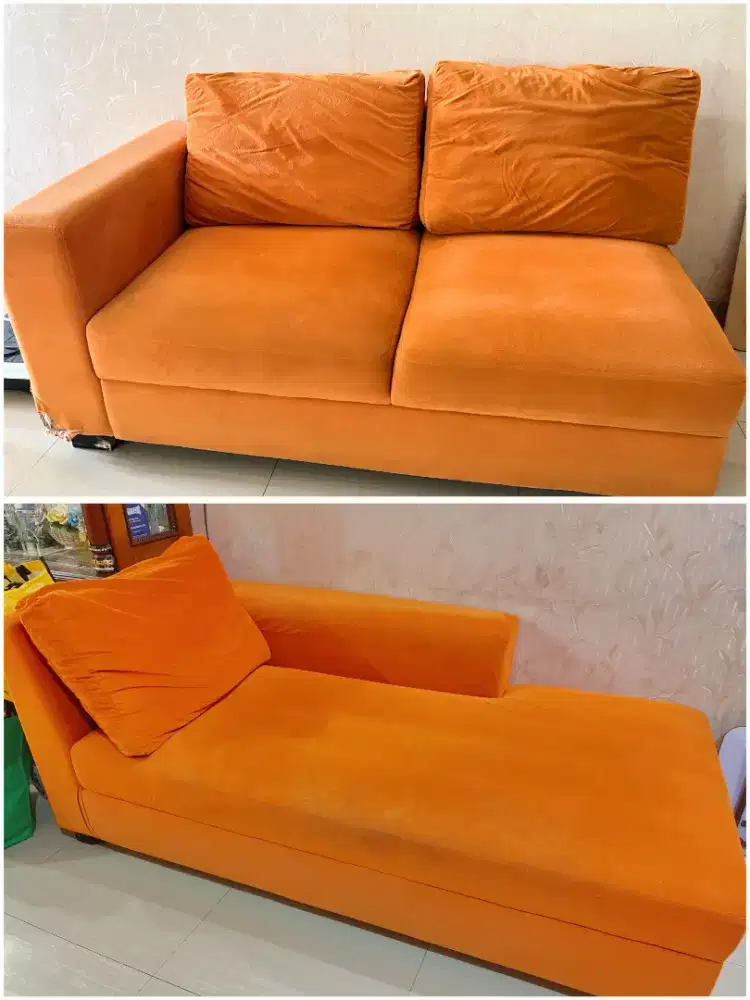 Set Kursi Sofa Letter L Minimalis Ruang Tamu Mulus