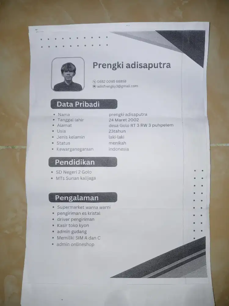 lagi mencari pekerjaan