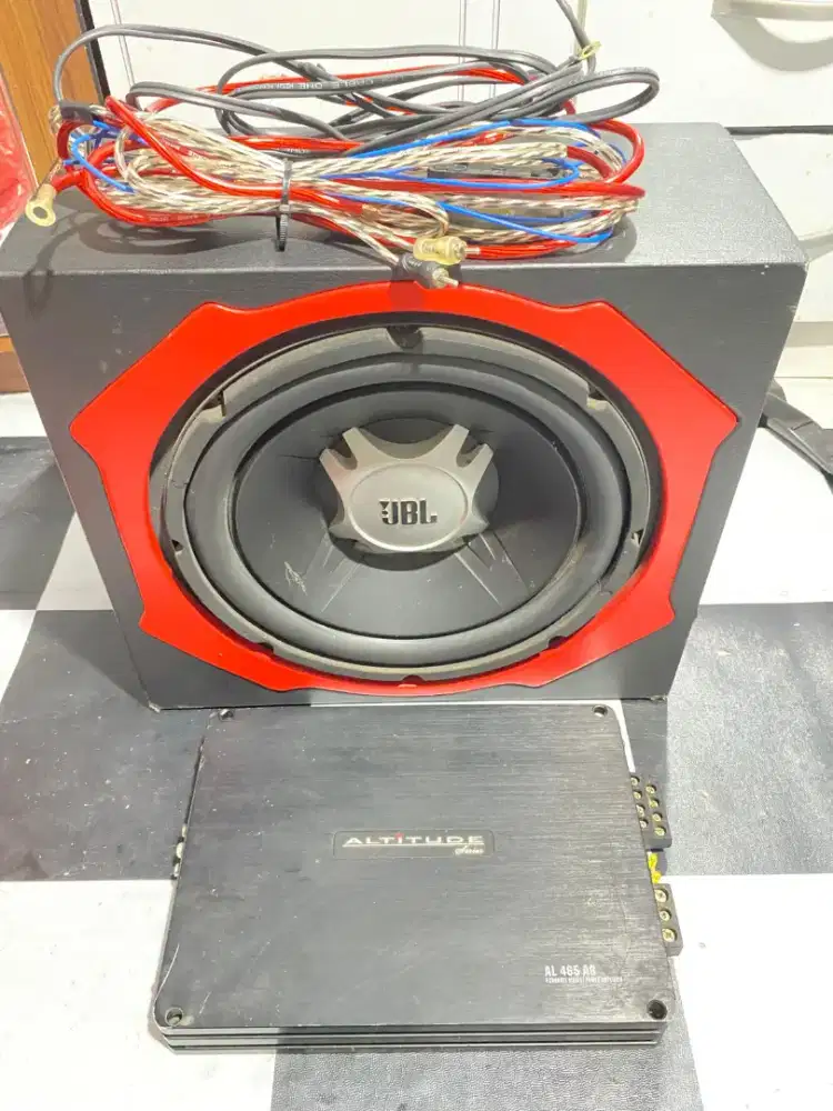 Subbower JBL Gt5 dan power Altitude 4 Chanel