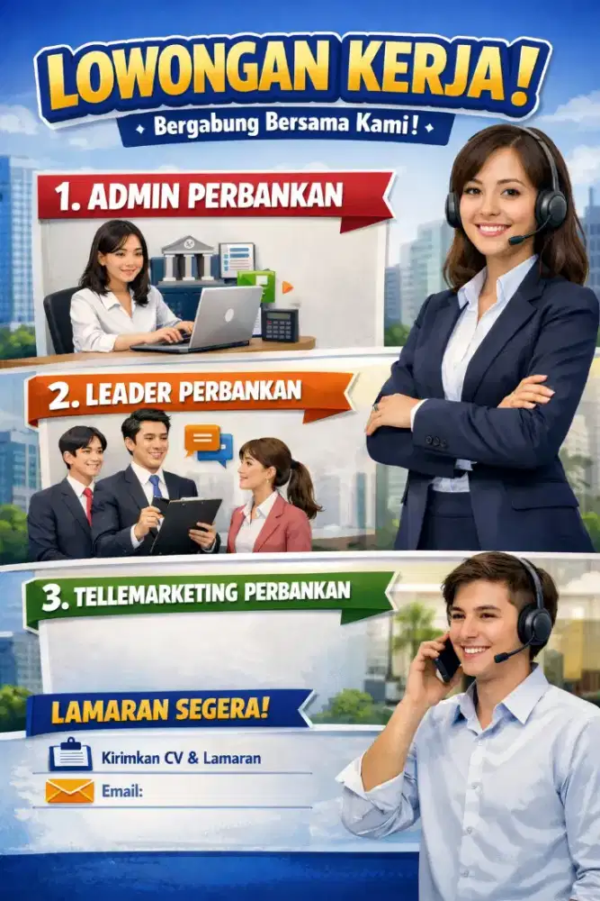Lowongan admin perbankan